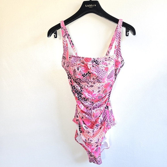New Johnny Was Valennis Ruched Swimsuit XS NWT - Picture 3 of 7